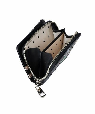 tsumori chisato CARRY tcパッチワーク ラウンドファスナー2つ折り財布 ブラック