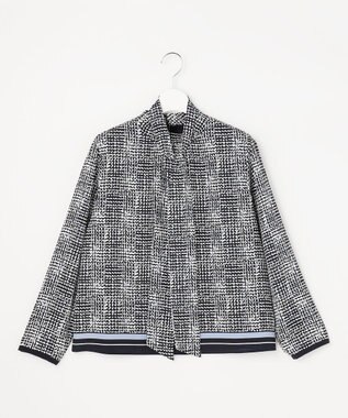 J.PRESS LADIES S 【一枚で着映え】パネルプリント カットソー ネイビー系