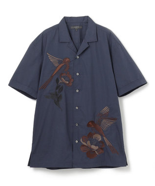 未使用完売◆初秋のJOSEPHポプリンシャツ＆デザインベストセット6.4万 新柄【洗える】メキシカンエンブロイダリー オープンカラー半袖