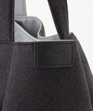 Y'SACCS フェルトトート　Mサイズ ブラック