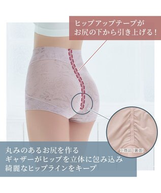 BRADELIS New York 【Yukine inc. 】ゆきねえ365綿混モアらくすっぽりショーツ23 フラワーモーヴ