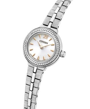 CITIZEN 【アンティークな雰囲気】18.4mm 小ぶりで可愛い エコ・ドライブ シルバー