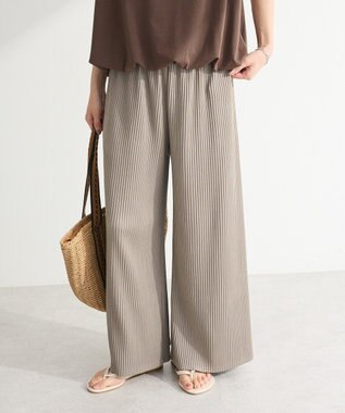 Green Parks 楽ちん涼やかドライタッチイージ－パンツ Gray Beige