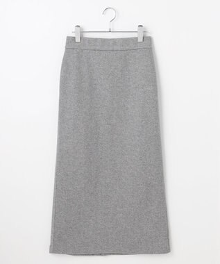 #Newans 【洗濯機可能/セットアップ】ナローシルエットエアリースカート トップグレー