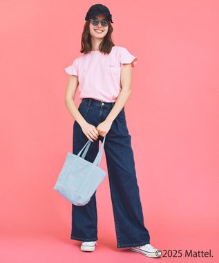 ANY 【Barbie(TM)】フリルTシャツ ピンク