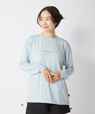 OP／FILA 【Ocean Pacific】ラッシュロゴTシャツ ライトブルー