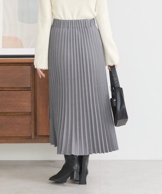 earth music&ecology ミックスプリーツスカート Gray