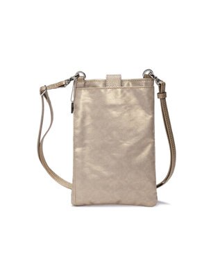 PELLE BORSA パスポートサイズショルダーバッグ Alive アライブ 4306 ゴールド