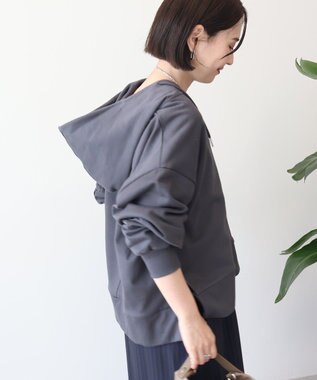 AMERICAN HOLIC スキッパー裏毛パーカー Charcoal Gray