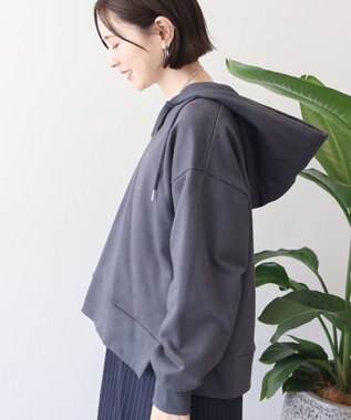 AMERICAN HOLIC スキッパー裏毛パーカー Charcoal Gray