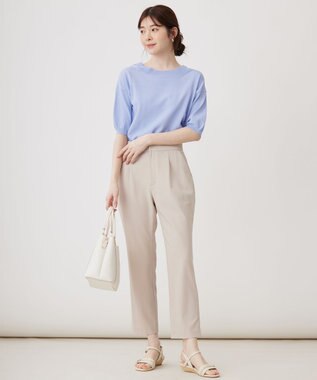 ANY SIS 【接触冷感・UVケア】フロント切替 プルオーバー ライトブルー