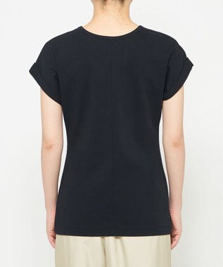 uncrave ダブルフェイスジャージー 2WAYスリットトップス ブラック