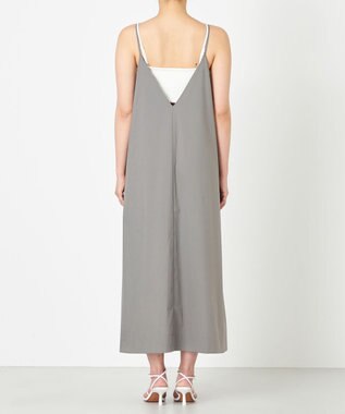 NAVE 【Nave・洗える/撥水加工/ストレッチ素材】ライトタフタ  キャミドレス サックスブルー系