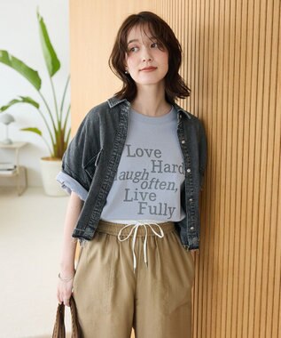 Green Parks ・ＥＬＥＮＣＡＲＥ　ＤＵＥ　デニムショートシャツ Gray