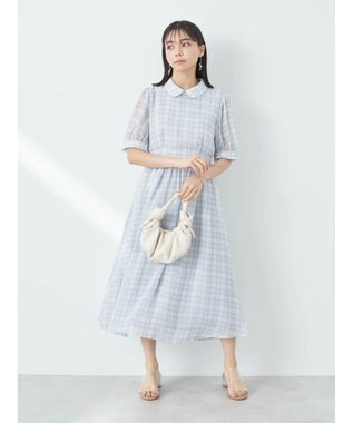 earth music&ecology クラシカルチェックワンピース Beige