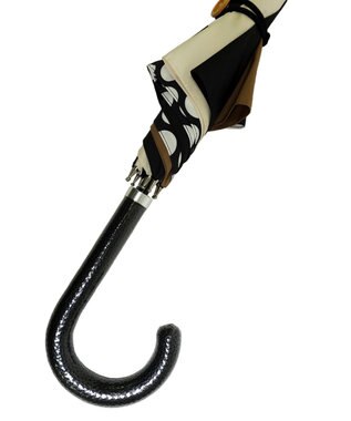 +RING レディース向け プラスリング 長傘 60cm BLK/BGE T1346 黒