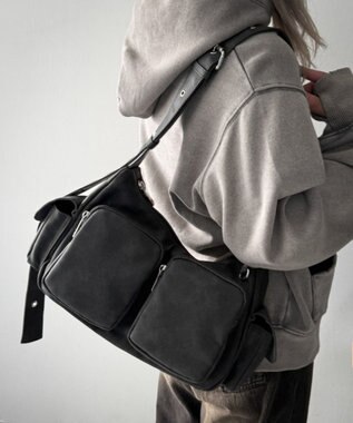 WEGO 2wayハトメショルダー グレー