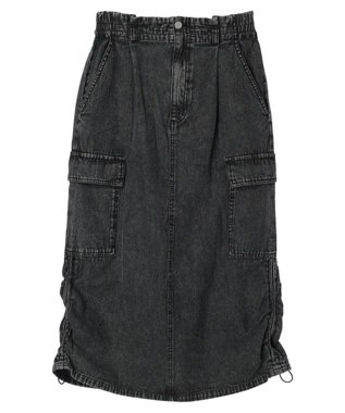 Green Parks ・ＥＬＥＮＣＡＲＥ　ＤＵＥ　カーゴデニムスカート Gray Mixture