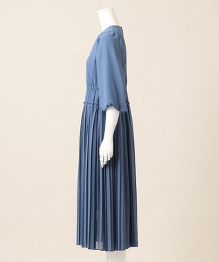 23区 L 【APPLAUDIR】シフォンジョーゼット ドレス ブルー系