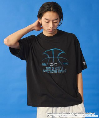 WEGO 【ユニセックス着用ITEM】別注ReebokスポーツロゴT（SS） ブラック
