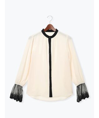 Te chichi 【セレモニーアイテム】レースカフスブラウス ベージュ