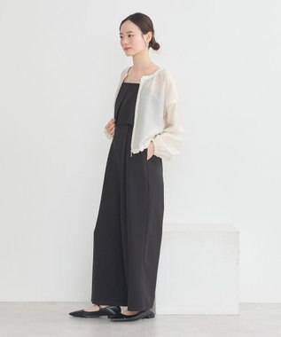earth music&ecology シアーショートシャツブルゾン Off White
