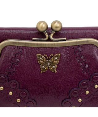 ANNA SUI マチルダ 口金二つ折り財布 ワイン