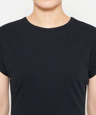 uncrave ダブルフェイスジャージー 2WAYスリットトップス ブラック