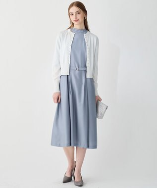 23区 L 【APPLAUDIR】コンパクト ラメカーディガン シルバー系