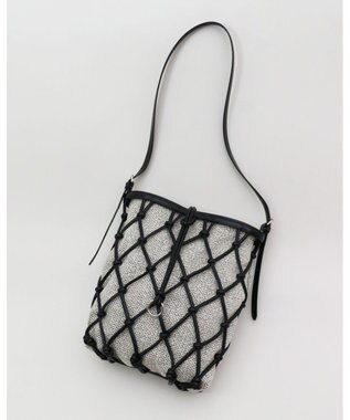 MORROW by thank 【軽量】レザーメッシュバック / NATALIE ブラック X BWミックス