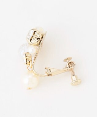 ANY SIS ドロップパール調ジュエル イヤリング キスカ