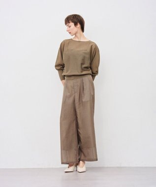 uncrave シアーニット ドルマントップス モカ