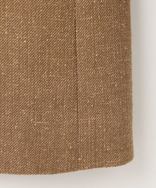 自由区 S 【SHIHOさん着用】シルクネップツイード ジャケット ダークキャメル