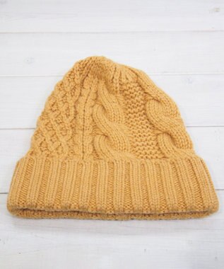 石田製帽 〈新色追加！〉カシミヤニット アラン編みワッチN ニット帽