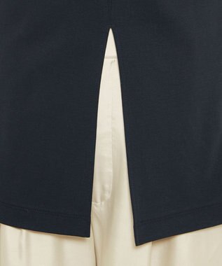 uncrave ダブルフェイスジャージー 2WAYスリットトップス ブラック