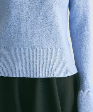 Green Parks armonia．袖フレアニットプルオーバー Blue