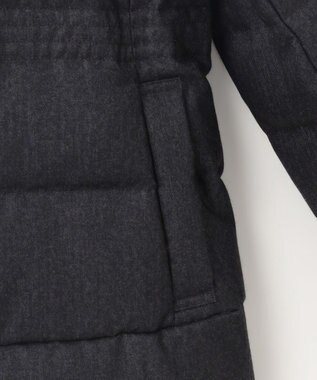 組曲 S ライトタフタショートダウンコート チャコールグレーツイード系5