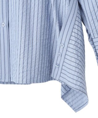 CRAFT STANDARD BOUTIQUE 2点セット / レイヤードデザインシャツ Stripe Sax