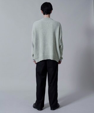 WEGO ベロアモールワンポイントプルオーバー ライトグレー