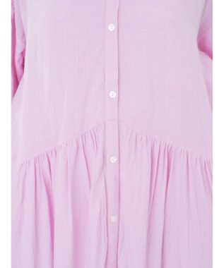 earth music&ecology レーヨンストライプワンピース Pink