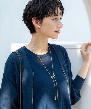 23区 バー スライド ラリエット ネックレス ゴールド系