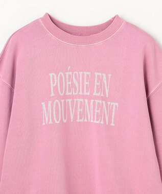 ANY ピグメントロゴスウェット ピンク