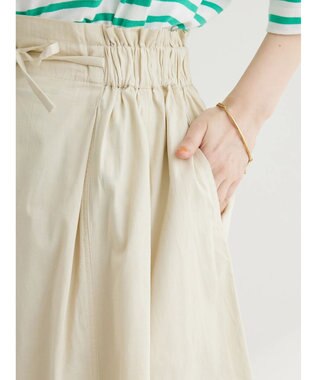 Green Parks Ｉ　デニムハギロングスカートII Ivory