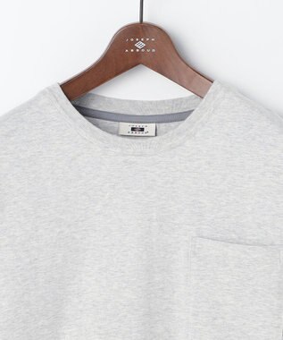 JOSEPH ABBOUD 【滑らかな肌触り】ダイヤロゴバックプリント Tシャツ ライトグレー系