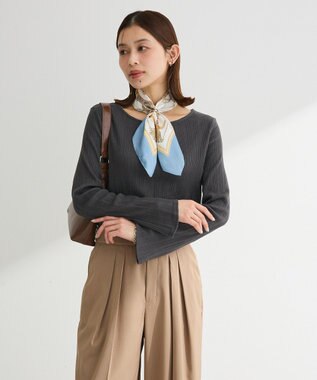 Green Parks チェーンリブカットプルオーバー Charcoal Gray