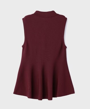 GRACE CONTINENTAL ビジューニットベスト ボルドー