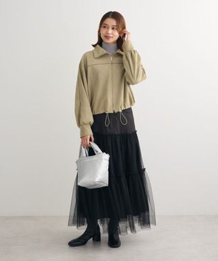 Green Parks スウェード調トラックジャケット Khaki