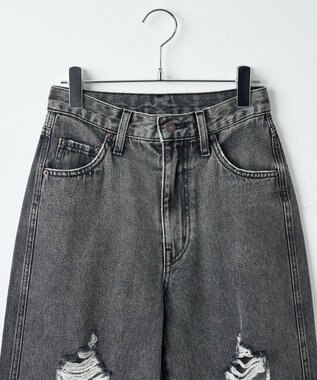 WEGO ヴィンテージウォッシュダメージデニムパンツ ブラックその他