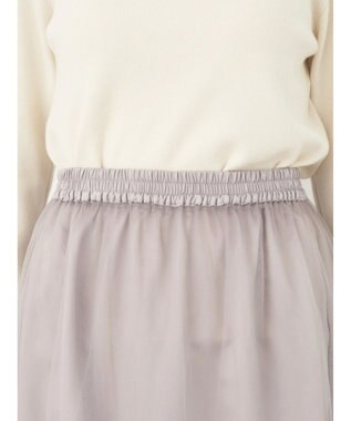 earth music&ecology マルチｗａｙチュールスカート Light Gray