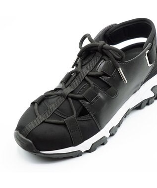 APOM レースアップスニーカーサンダル ブラック